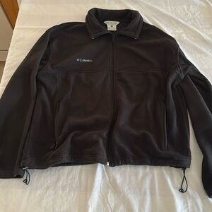 🌼 Columbia Men's Full Zip Fleece Jacket, Black XL